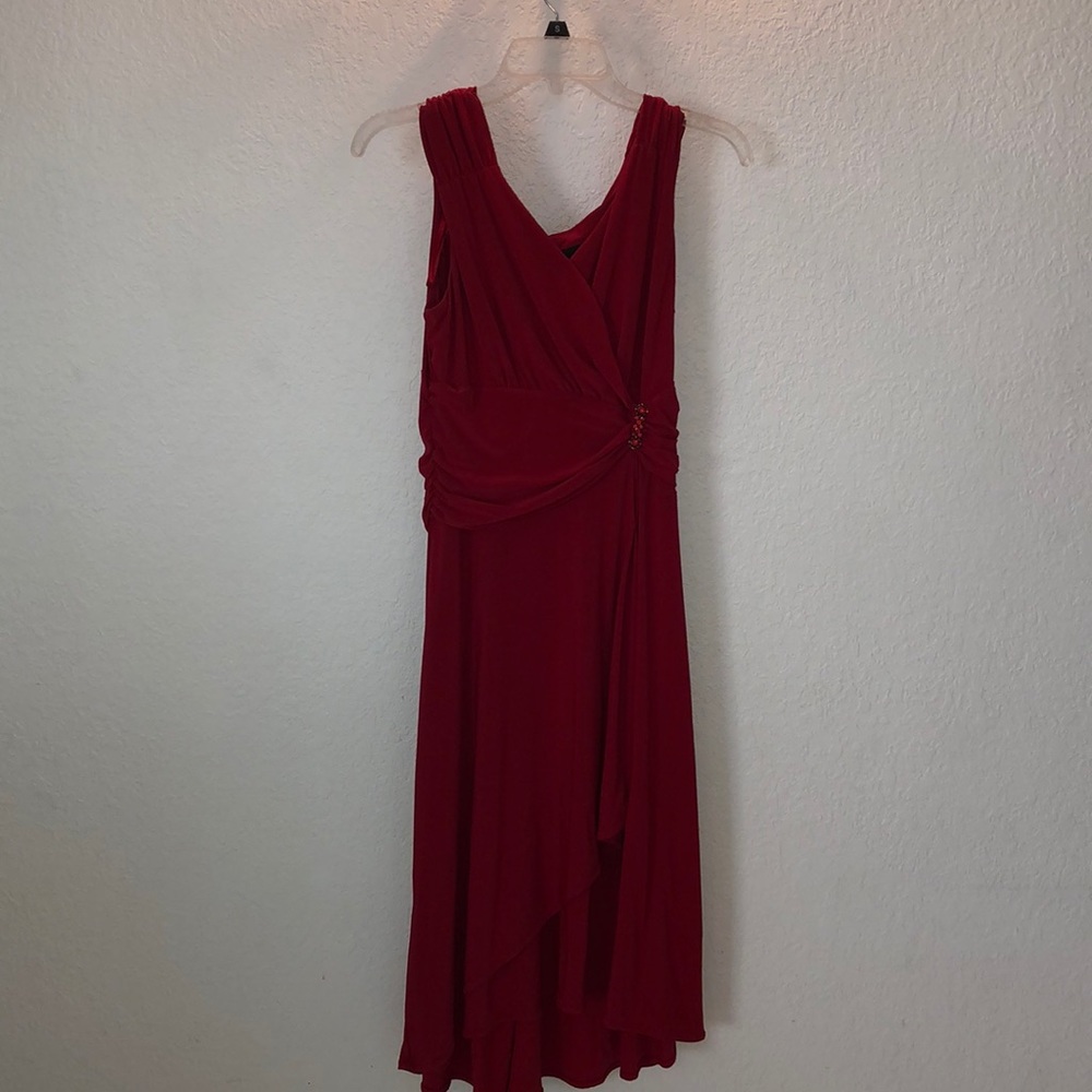 Red formal dress